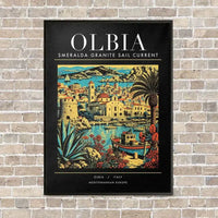 Thumbnail for OLBIA - Poster - Canvas Framed - Black