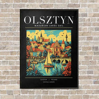 Thumbnail for OLSZTYN - Poster - Canvas Framed - Black