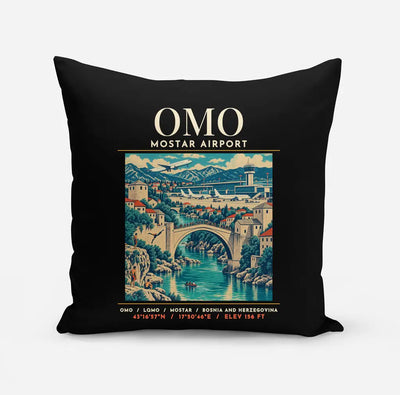 OMO - Poster - Pillow - Black