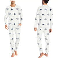 Thumbnail for Omsk Central Airport (OMS) Pajamas - Men Pajamas - White