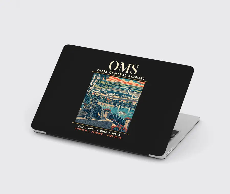 OMS - Poster - MacBook Case - Black