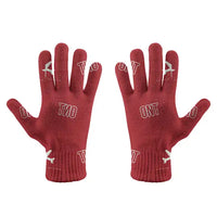 Thumbnail for Ontario International Airport (ONT) Gloves - Gloves - Full - Pattern - Red