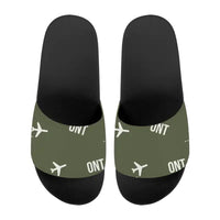 Thumbnail for Ontario International Airport (ONT) Slippers & Flip Flops - Slippers - Sport - Pattern - Green Army