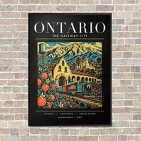 Thumbnail for ONTARIO - Poster - Canvas Framed - Black