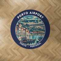 Thumbnail for Porto Francisco Sá Carneiro Airport (OPO) Carpets - Carpet Round - Badge - Dark Blue