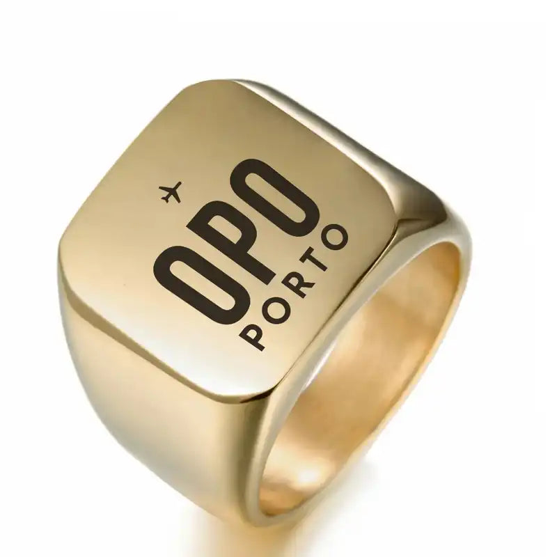 Porto Francisco Sá Carneiro Airport (OPO) Rings - Ring - Golden