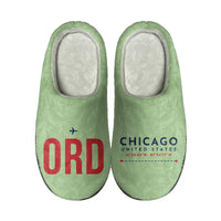 Thumbnail for Chicago O'Hare International Airport (ORD) Slippers & Flip Flops - Slippers - Cotton - Code - Different - Light Green