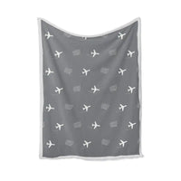 Thumbnail for Norfolk International Airport (ORF) Bedding Sets & Blankets - Blanket - Pattern - Gray