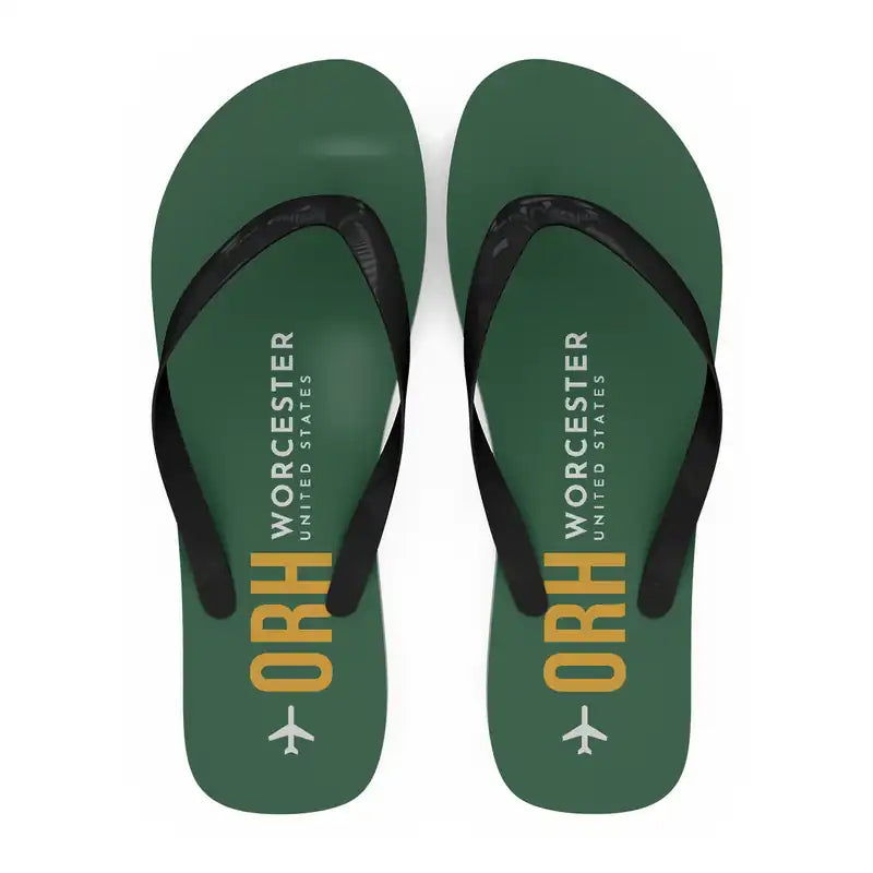 Worcester Regional Airport (ORH) Slippers & Flip Flops - Slippers - Flip Flops - Code - Green