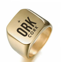 Thumbnail for Cork Airport (ORK) Rings - Ring - Golden
