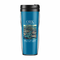 Thumbnail for Cork Airport (ORK) Travel Mugs - Poster - Plastic (No Holder) - Light Blue
