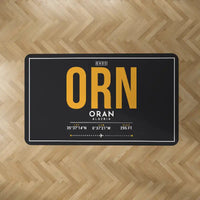 Thumbnail for Ahmed Ben Bella Airport (ORN) Carpets - Carpet Rectangle - ID Tag - Black