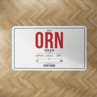 Thumbnail for Ahmed Ben Bella Airport (ORN) Carpets - Carpet Rectangle - ID Tag + Name - White