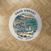 Thumbnail for Ahmed Ben Bella Airport (ORN) Carpets - Carpet Round - Badge - Light Gray