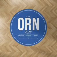 Thumbnail for Ahmed Ben Bella Airport (ORN) Carpets - Carpet Round - ID Tag - Blue