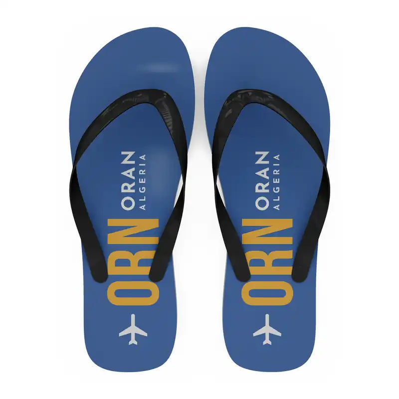 Ahmed Ben Bella Airport (ORN) Slippers & Flip Flops - Slippers - Flip Flops - Code - Blue