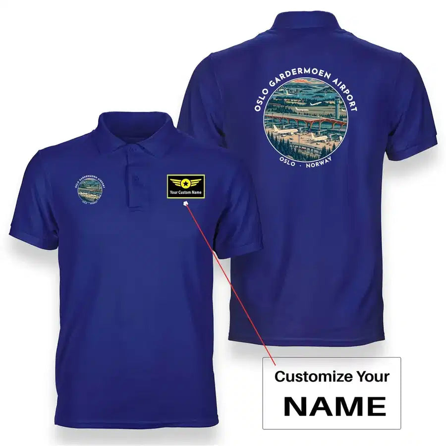 OSL - Badge - Double-Side Polo - Blue + Name