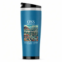 Thumbnail for Osh International Airport (OSS) Travel Mugs - Poster - Stainless Steel (No Holder) - Light Blue