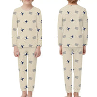 Thumbnail for Ostend-Bruges International Airport (OST) Pajamas - Children Pajamas - Beige