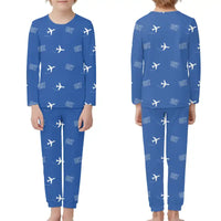 Thumbnail for Ostend-Bruges International Airport (OST) Pajamas - Children Pajamas - Blue