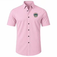 Thumbnail for Bucharest Henri Coandă International Airport (OTP) Shirts - Short Sleeve Shirt - Badge - Pink