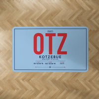 Thumbnail for Ralph Wien Memorial Airport (OTZ) Carpets - Carpet Rectangle - ID Tag - Light Blue