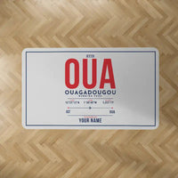Thumbnail for Thomas Sankara International Airport (OUA) Carpets - Carpet Rectangle - ID Tag + Name - Light Gray