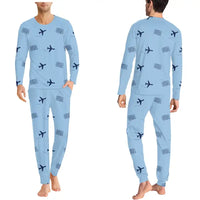 Thumbnail for Thomas Sankara International Airport (OUA) Pajamas - Men Pajamas - Light Blue