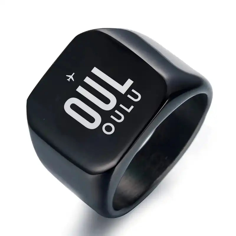 Oulu Airport (OUL) Rings - Ring - Black