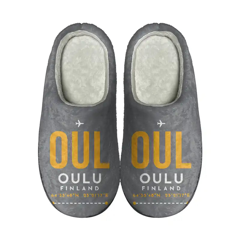 Oulu Airport (OUL) Slippers & Flip Flops - Slippers - Cotton - Code - Same - Gray