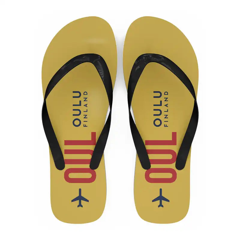 Oulu Airport (OUL) Slippers & Flip Flops - Slippers - Flip Flops - Code - Yellow