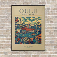 Thumbnail for OULU - Poster - Canvas Framed - Beige
