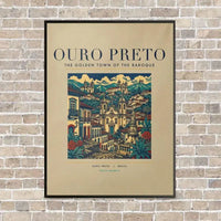 Thumbnail for OURO PRETO - Poster - Canvas Framed - Beige