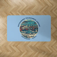 Thumbnail for Novosibirsk Tolmachevo Airport (OVB) Carpets - Carpet Rectangle - Badge - Light Blue