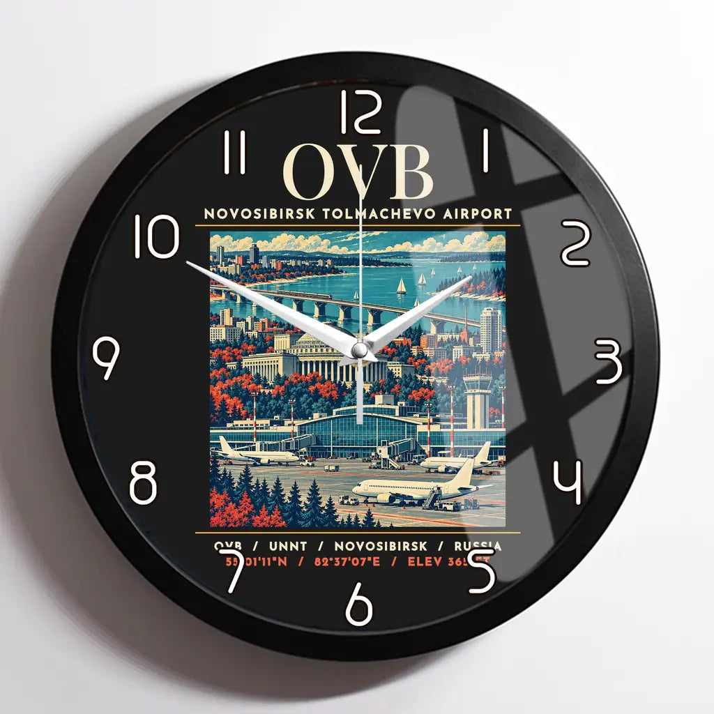 OVB - Poster - Wall Clock Framed - Black