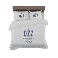 Thumbnail for Ouarzazate International Airport (OZZ) Bedding Sets & Blankets - Bedding Set - ID Tag - Light Gray