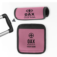Thumbnail for Oaxaca International Airport (OAX) Luggage Handle Covers - Pink + Name