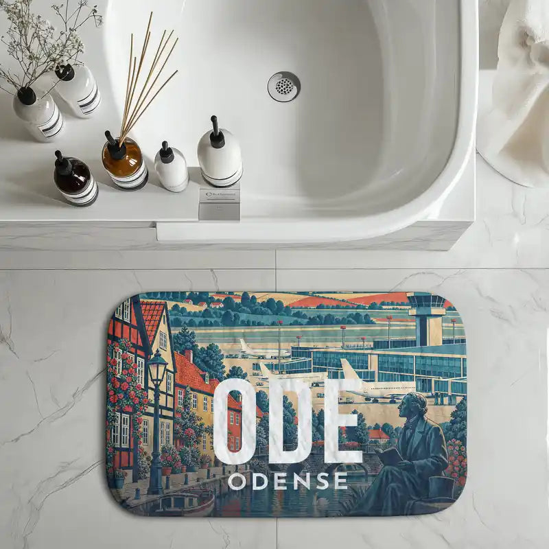 Odense Hans Christian Andersen Airport (ODE) bath mat