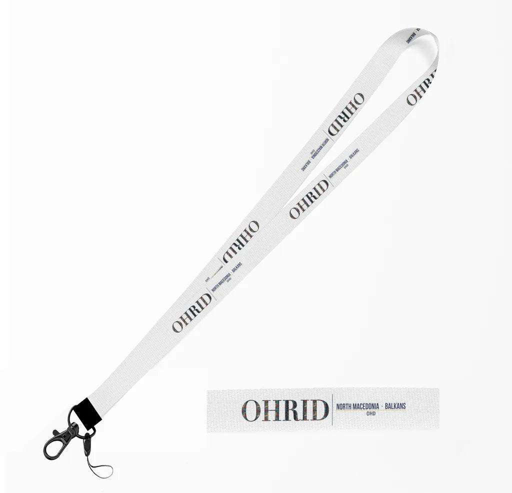 Ohrid City Series lanyard - white