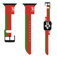 Thumbnail for Oman Flag Designed Soft Silicone Apple Watch Bands