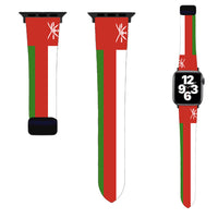 Thumbnail for Oman Flag Designed Soft Silicone Apple Watch Bands