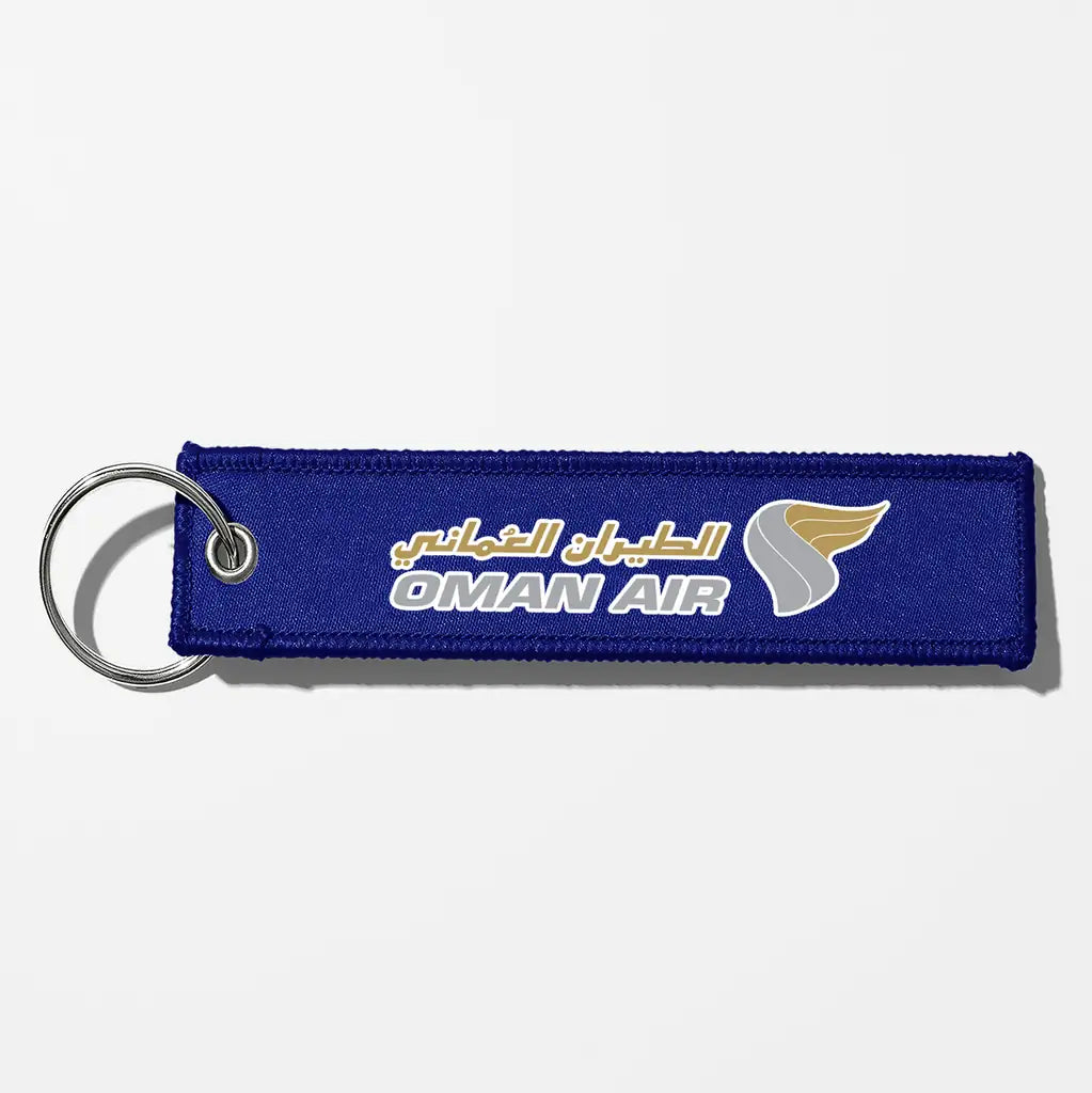 Oman Air Crew & Staff Tag Key Chains - Blue