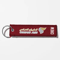 Thumbnail for Oman Air Crew & Staff Tag Key Chains - Dark Red - Crew