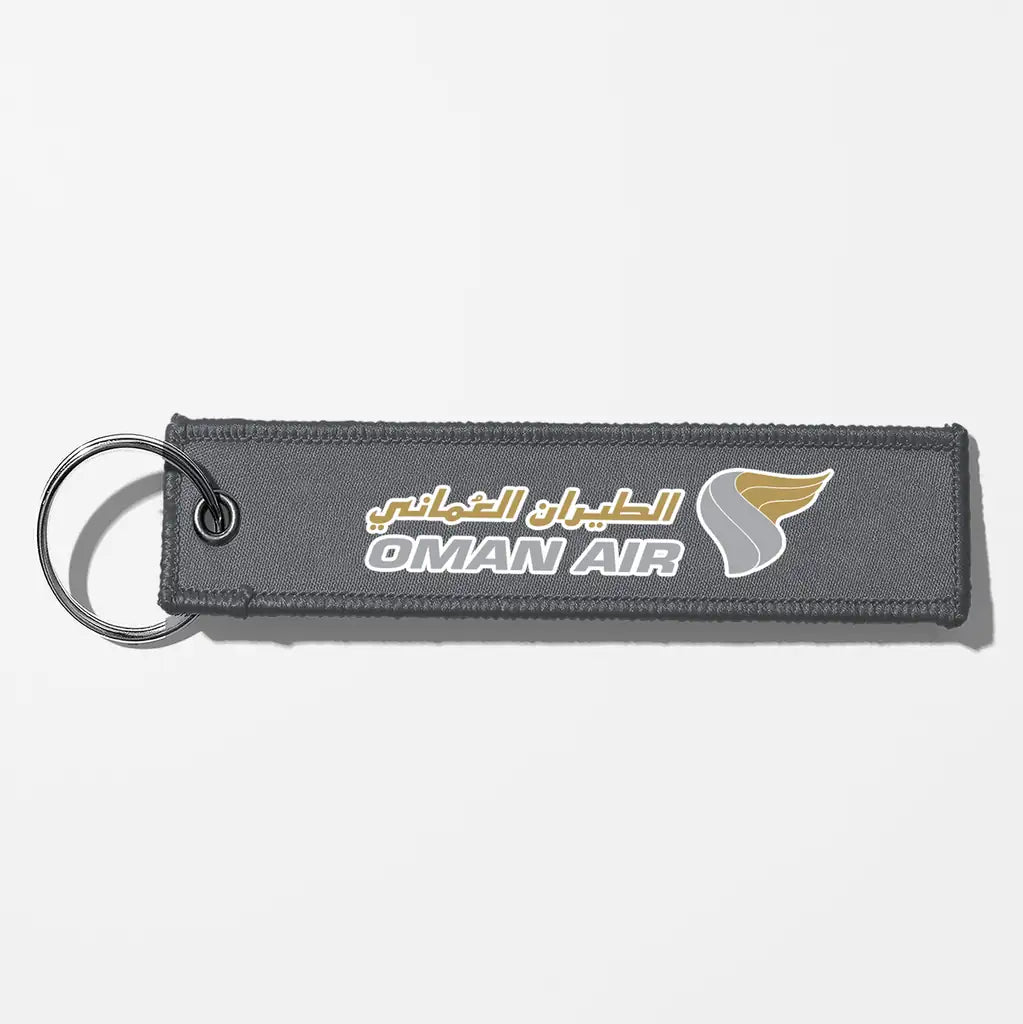 Oman Air Crew & Staff Tag Key Chains - Gray