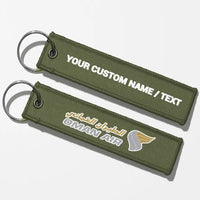 Thumbnail for Oman Air Crew & Staff Tag Key Chains - Green Army - Personalized
