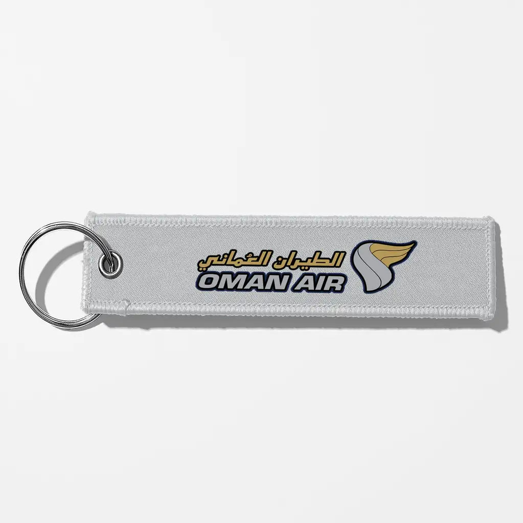 Oman Air Crew & Staff Tag Key Chains - Light Gray