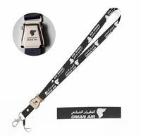 Thumbnail for Oman Airlines seat belt lanyard - black