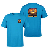 Thumbnail for One More Flight design on turquoise double side