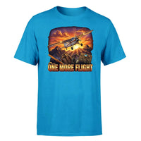 Thumbnail for One More Flight design on turquoise single side