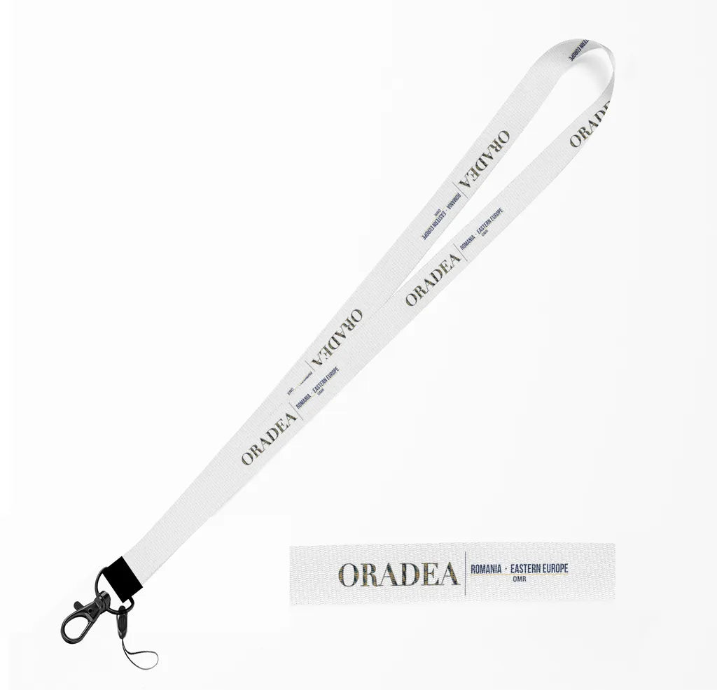 Oradea City Series lanyard - white
